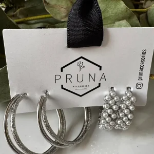 Aro Set Argollas Perlas